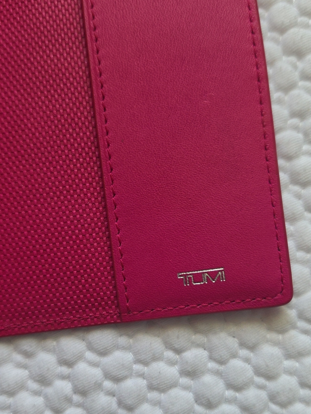Tumi Fuchsia Travel Passport Holder - Picture 3 of 4